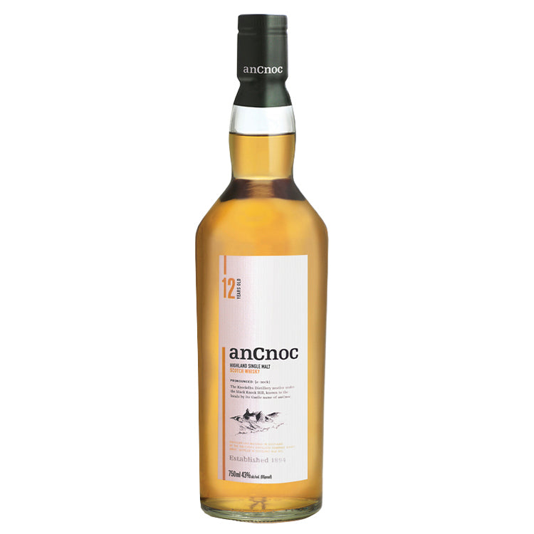 Ancnoc Single Malt 12 Year Scotch Whiskey - 750ml