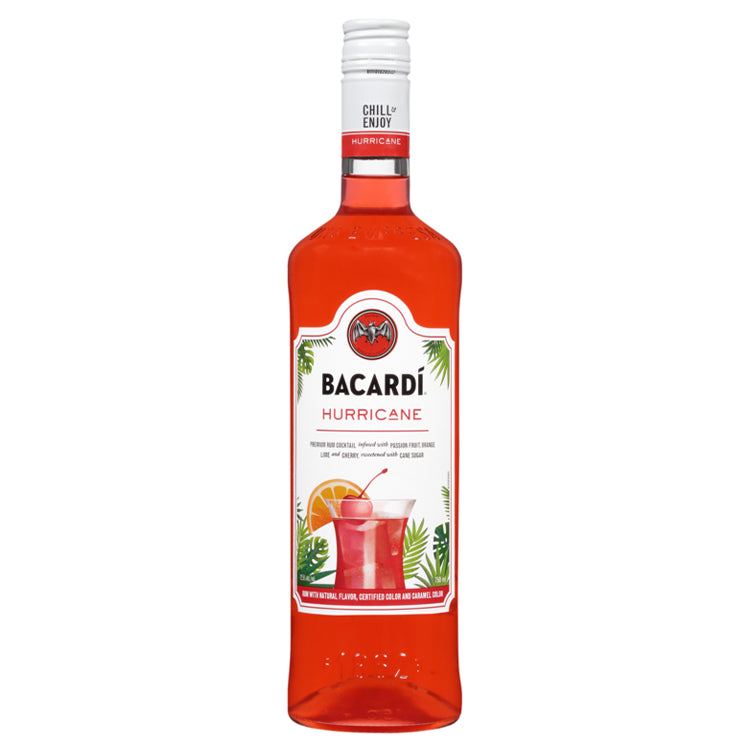 Bacardi Hurricane Classic Cocktail - 750ml