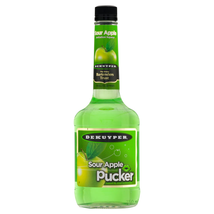 DeKuyper Pucker Sour Apple Schnapps - 750ml