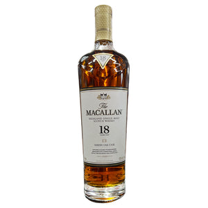 The Macallan 18 Year Sherry Oak Scotch Whiskey Black Label- 750ml