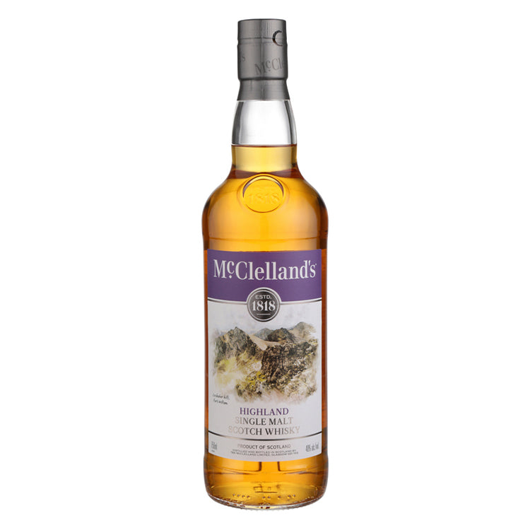 McClelland's Highlands Single Malt Scotch Whiskey - 750ml