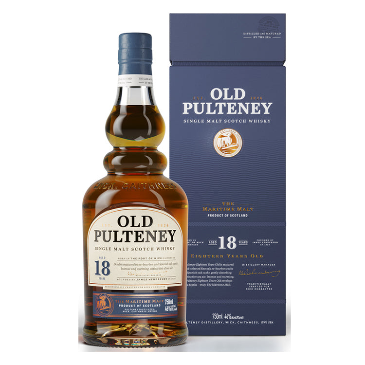 Old Pulteney 18 Year Highlands Single Malt Whiskey - 750ml