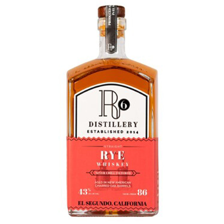 R6 Distillery Straight 4 Year Rye Whiskey - 750ml
